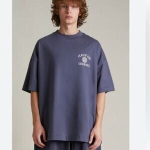 Essentials  Fear of God University crew neck shirt marine short sleeve Tee M